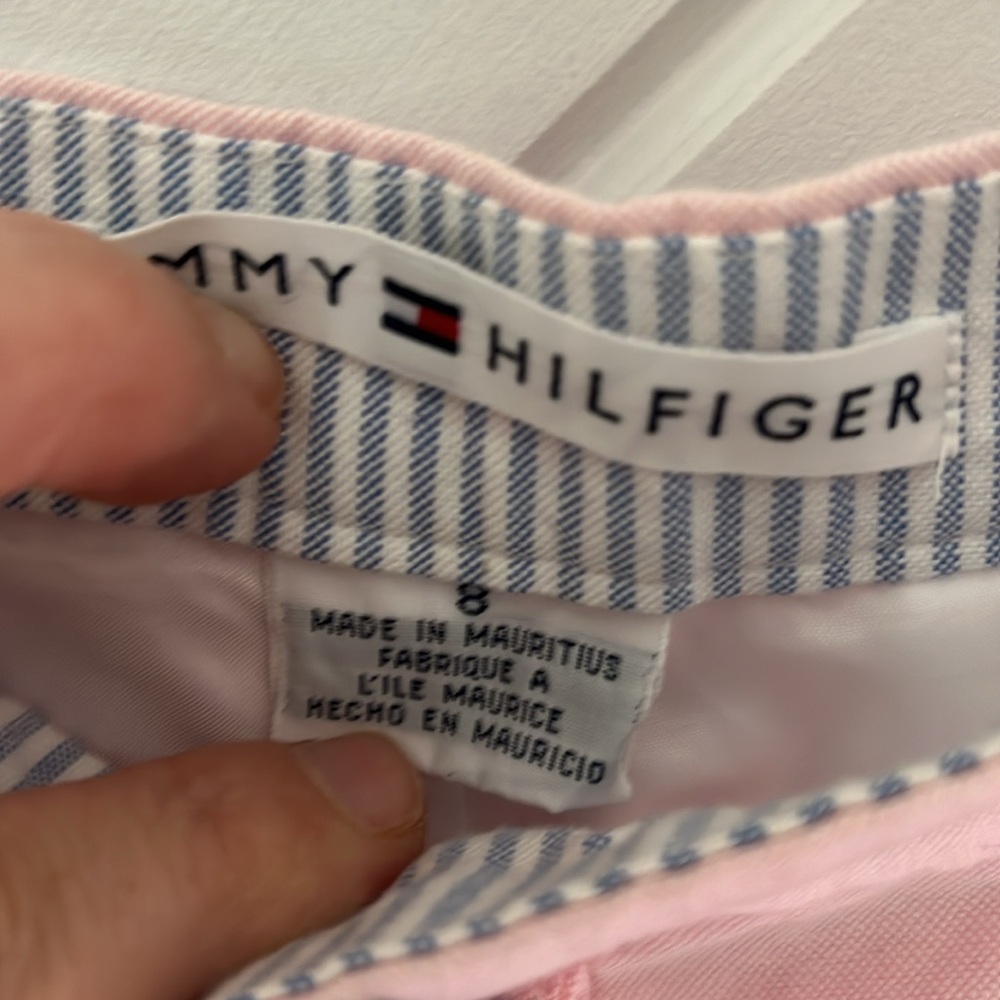 Tommy Hilfiger size 8 pink linen Women's shorts - Picture 2 of 8